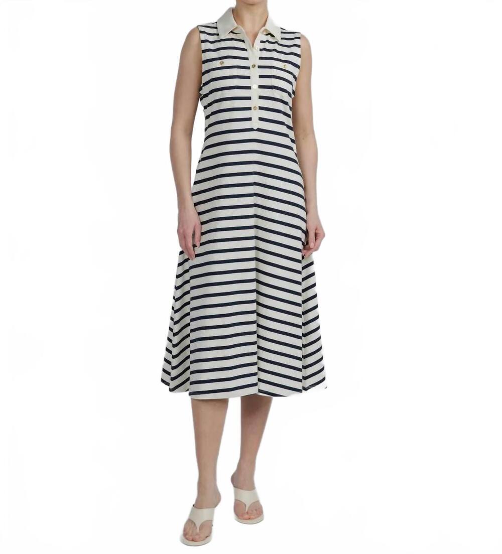 NEW FRAME sea breeze dress in cream multi
